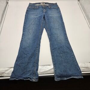 Levis 529 Curvy Bootcut Jeans Womens 12 Medium Blue Denim Mid Rise Stretch 0940